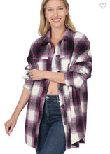 Load image into Gallery viewer, Oversized Plaid Longline Shacket
