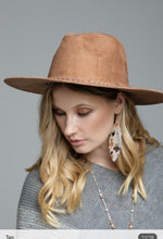 Load image into Gallery viewer, Trendy Suede like Panama Hat

